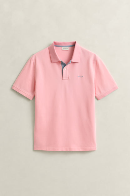 Regular Fit Contrast Pique Polo Shirt
