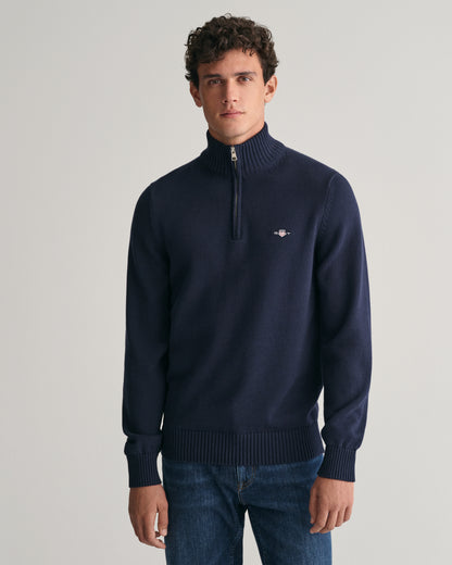 Casual Cotton Half-Zip Sweater