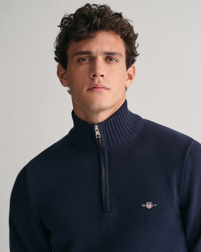 Casual Cotton Half-Zip Sweater
