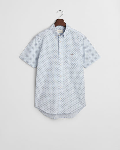 Regular Micro Print Short Sleeve Shirt