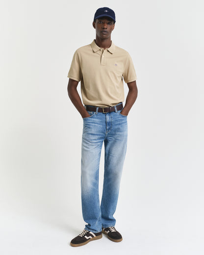 Regular Fit Shield Pique Polo Shirt