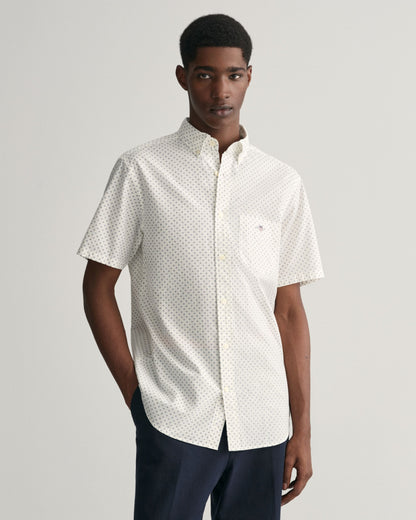 Regular Fit Micro Print Shirt