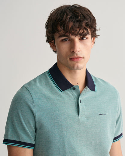 4-Color Oxford Piqué Polo Shirt