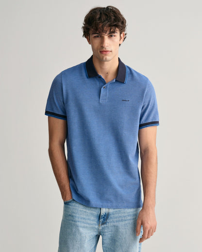4-Color Oxford Piqué Polo Shirt