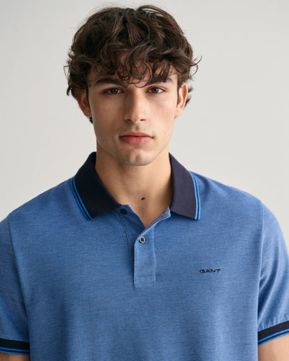 4-Color Oxford Piqué Polo Shirt