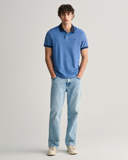 4-Color Oxford Piqué Polo Shirt