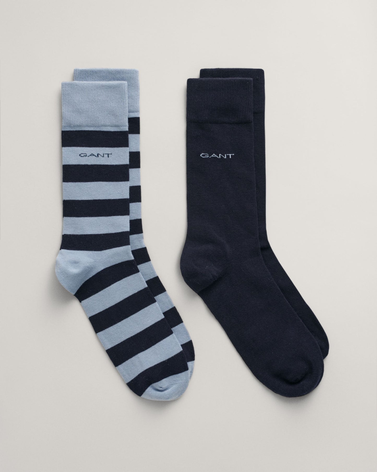 2-Pack Barstripe & Solid Socks