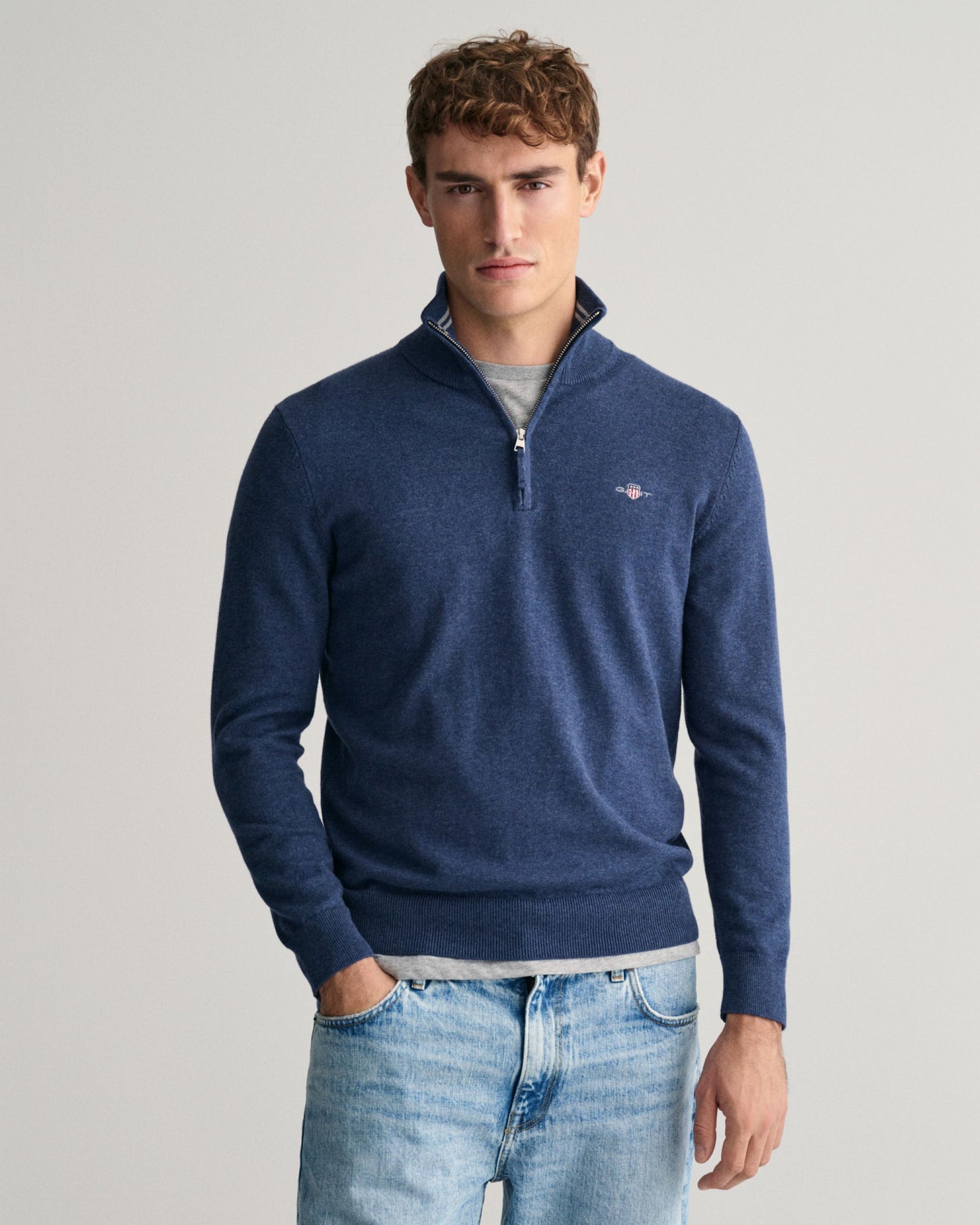 Classic Cotton Half-Zip Sweater