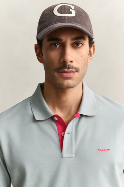 Regular Fit Contrast Pique Polo Shirt