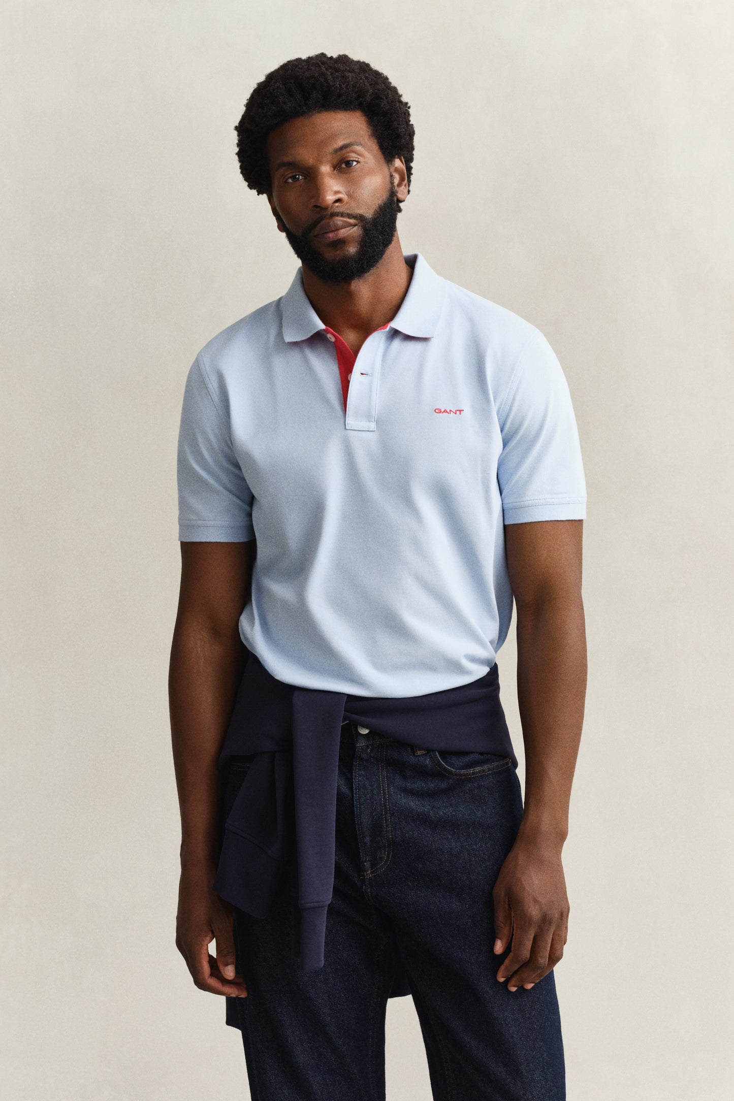 Regular Fit Contrast Pique Polo Shirt