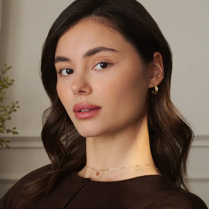 Insignia 9ct Solid Gold Half-Hoop Earrings