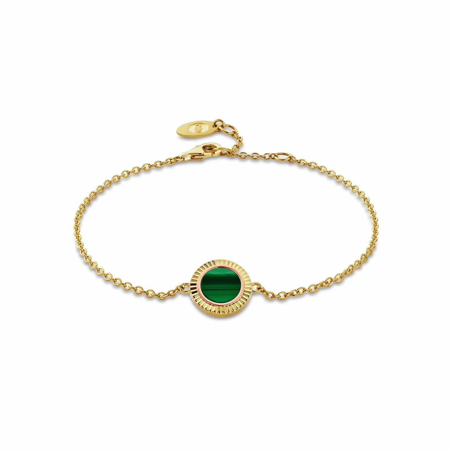 Reflections of Padarn Gold and Malachite Bracelet