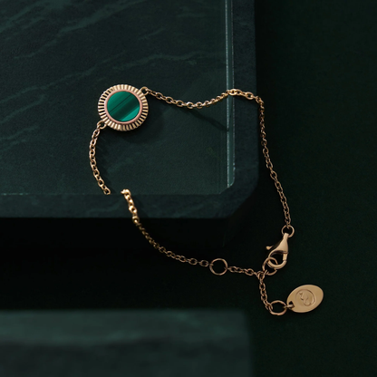 Reflections of Padarn Gold and Malachite Bracelet