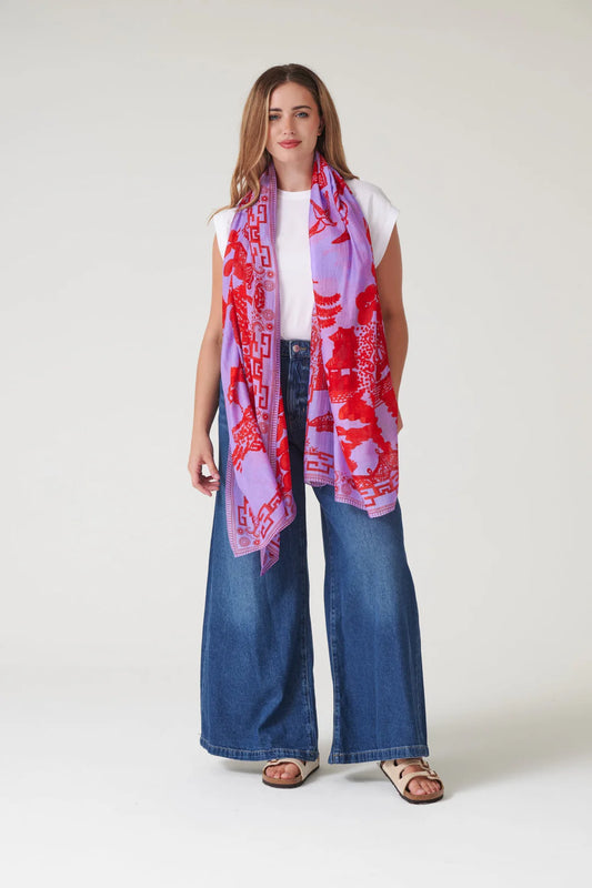 Giant Willow Violet Scarf