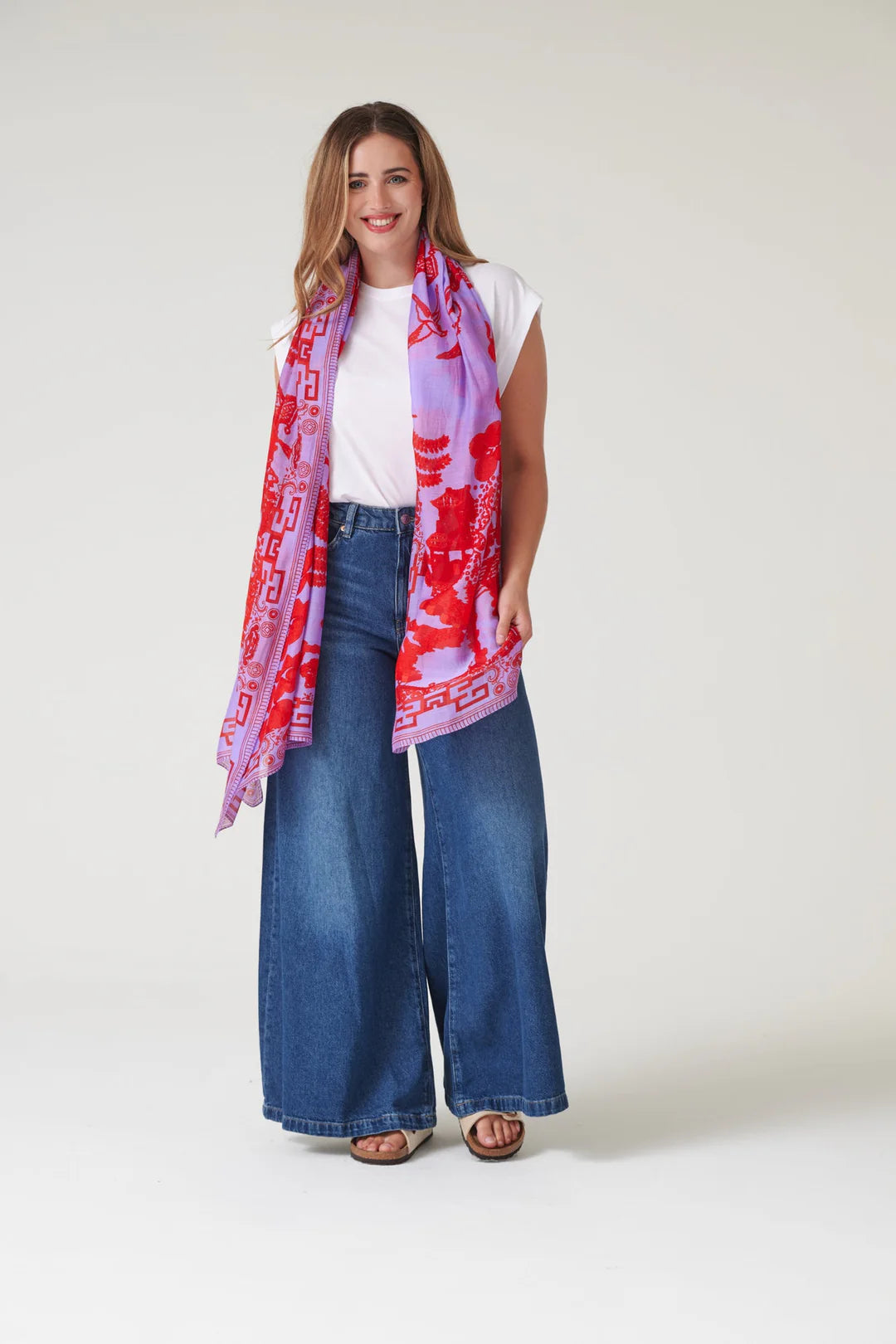 Giant Willow Violet Scarf