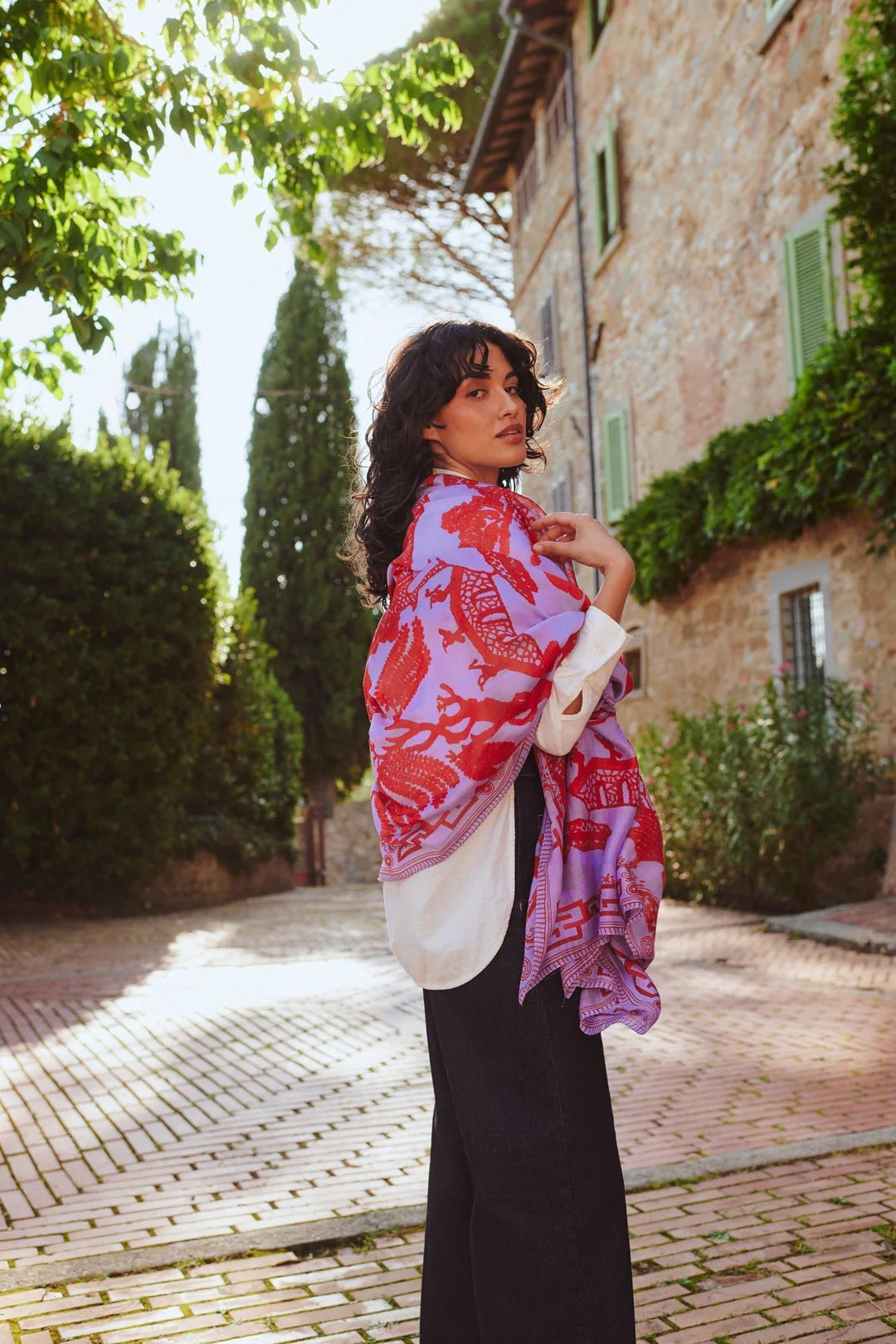 Giant Willow Violet Scarf