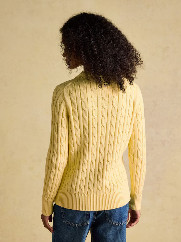 Classic Cable Cotton Crew Neck Jumper