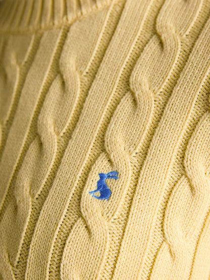 Classic Cable Cotton Crew Neck Jumper