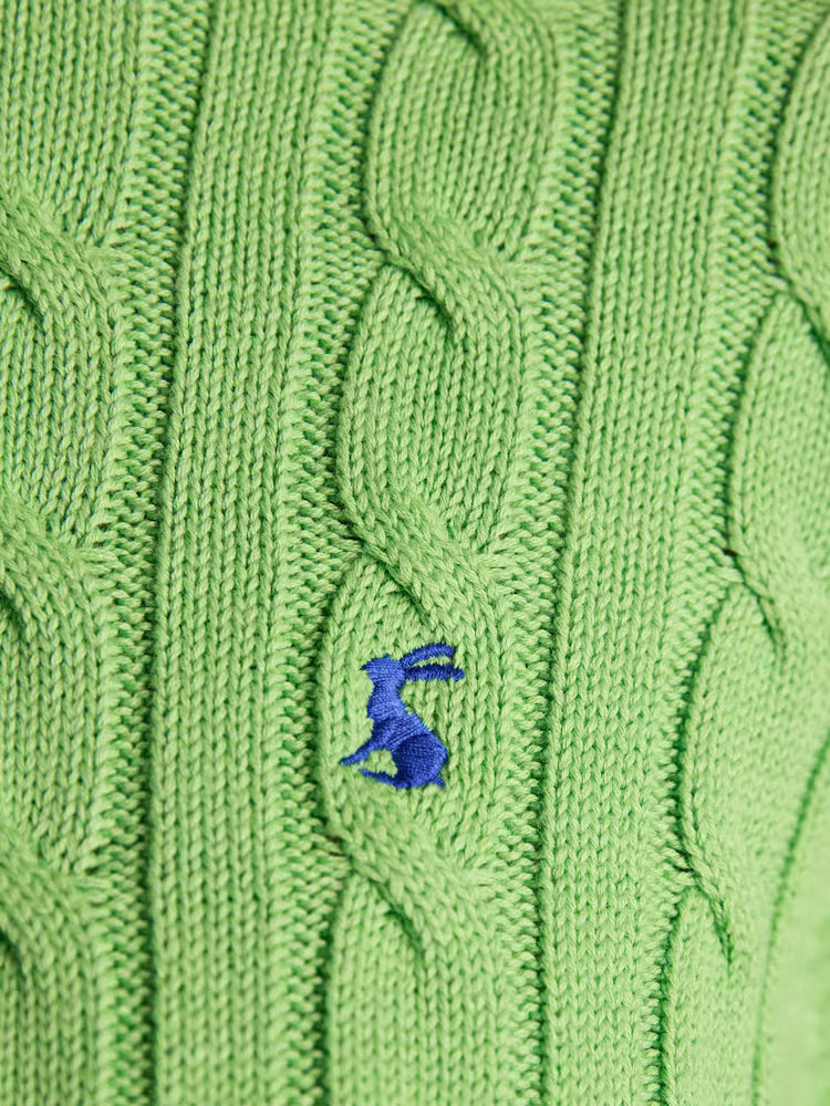 Classic Cable Cotton Crew Neck Jumper