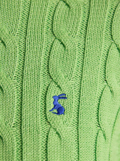 Classic Cable Cotton Crew Neck Jumper