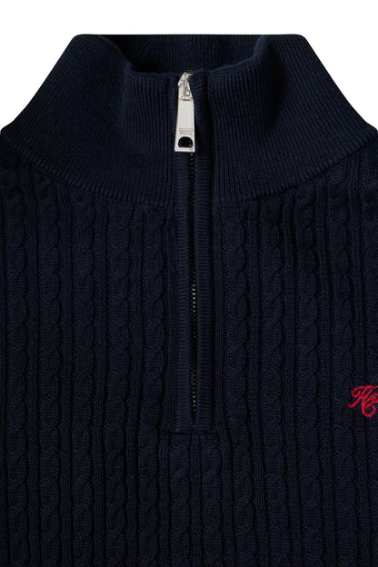 Fine Quarter Zip Knit