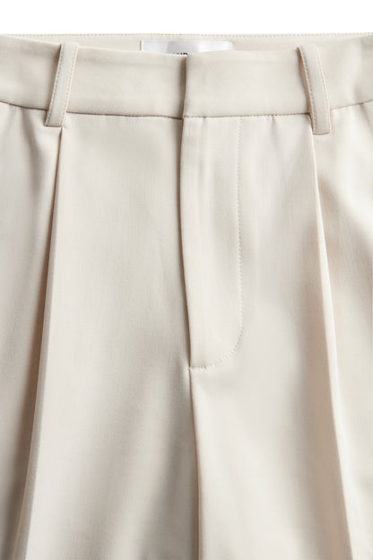 Pleated Wide Leg Trouser