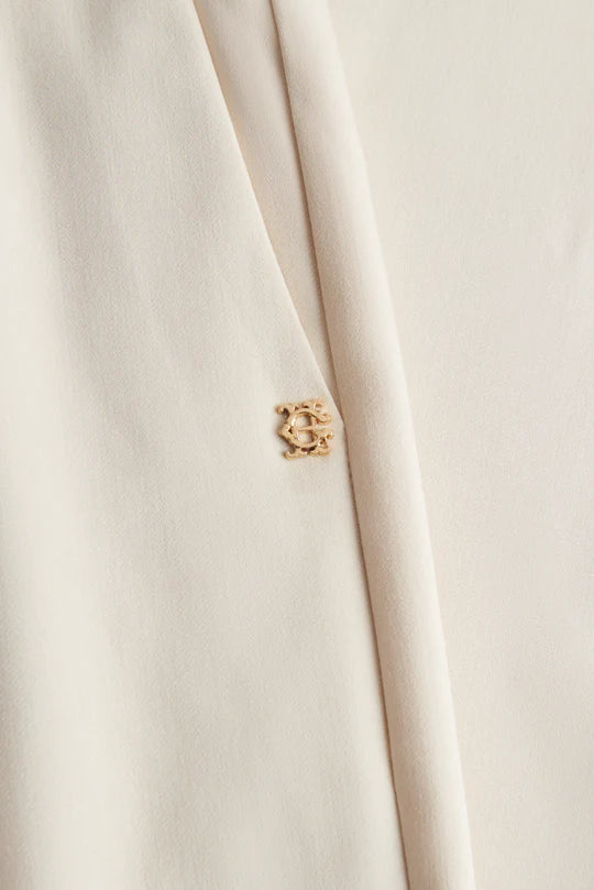 Pleated Wide Leg Trouser