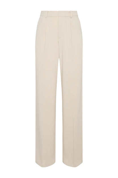 Pleated Wide Leg Trouser