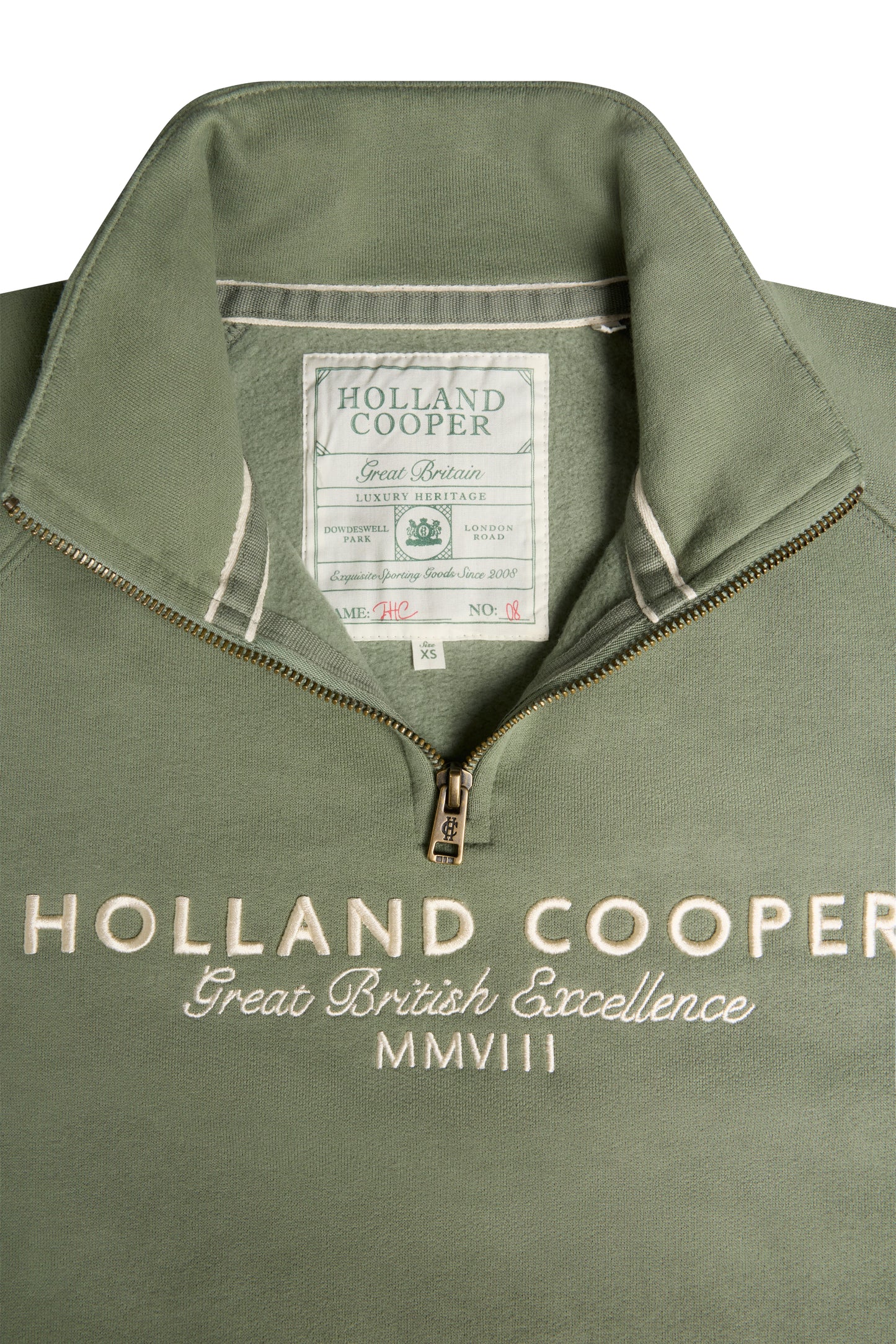 Sporting Goods Zip Henley