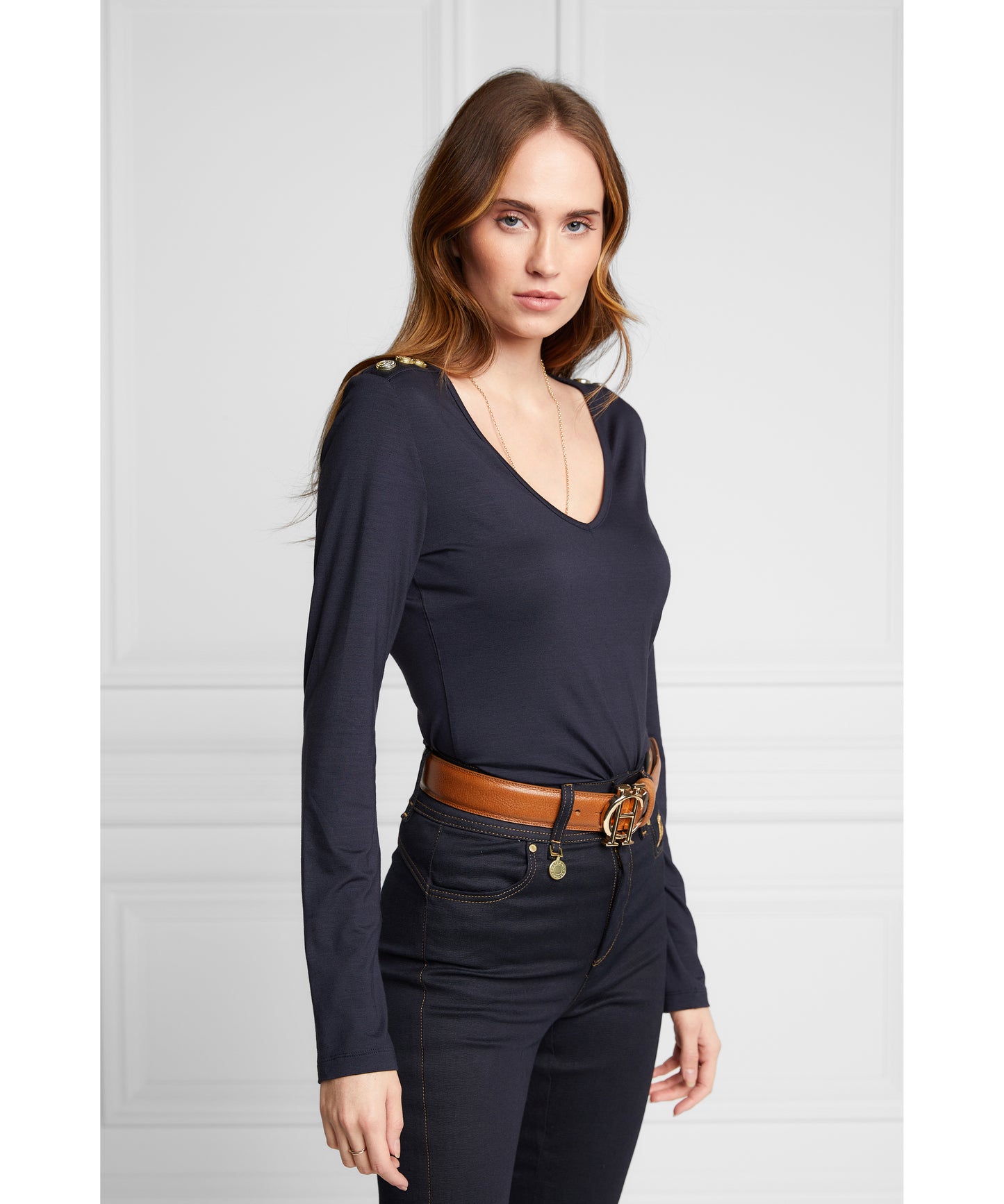 Long Sleeve V-Neck Tee