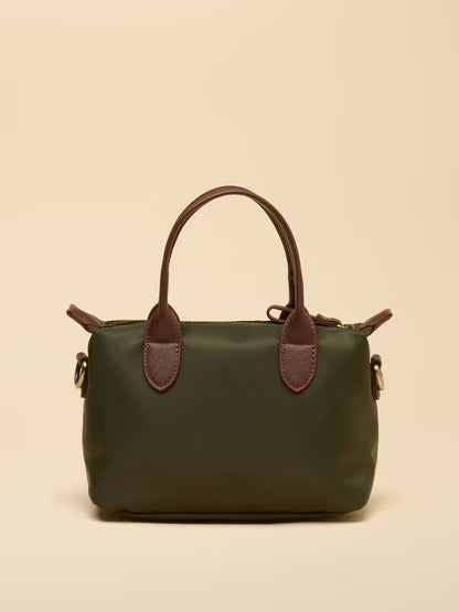 Mini Khaki Green Crossbody Handbag