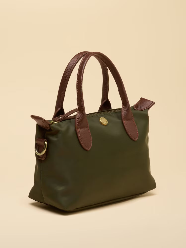Mini Khaki Green Crossbody Handbag