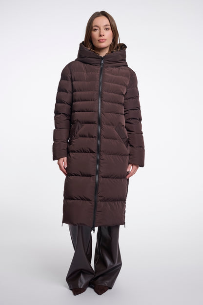 Long Padded Hooded Jacket