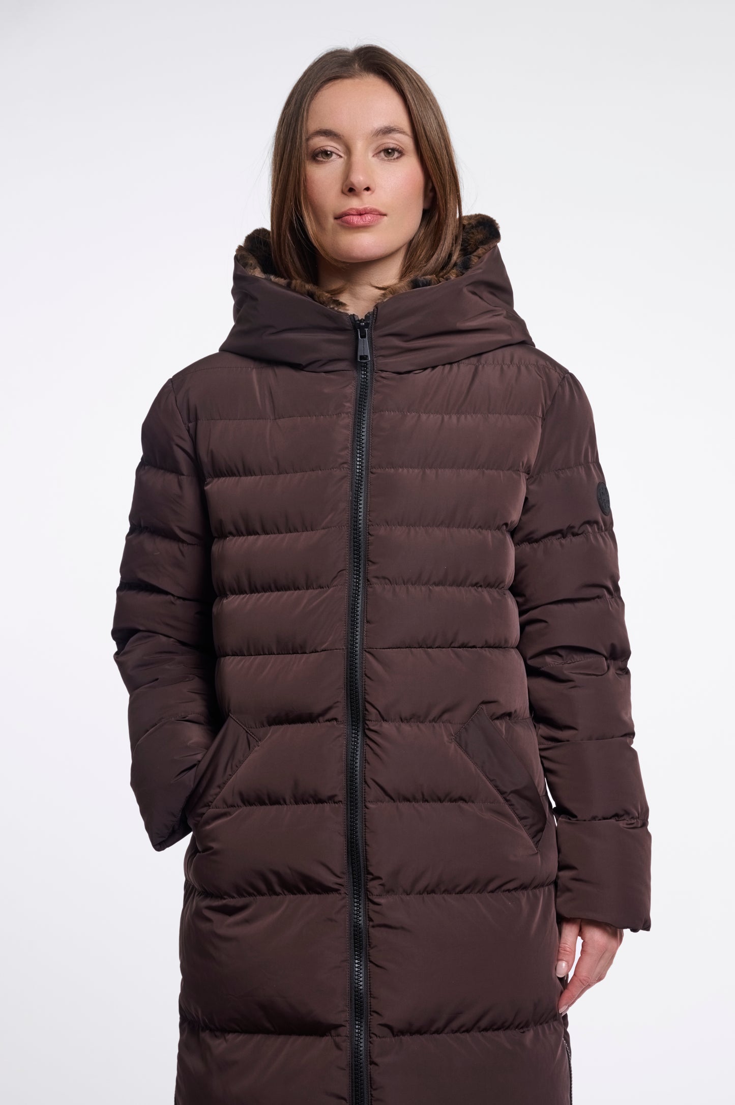 Long Padded Hooded Jacket