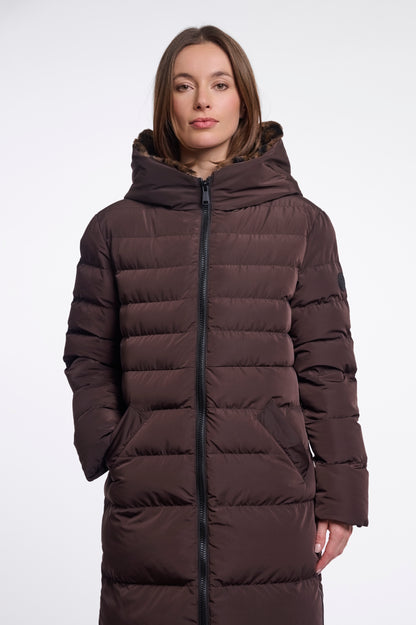 Long Padded Hooded Jacket