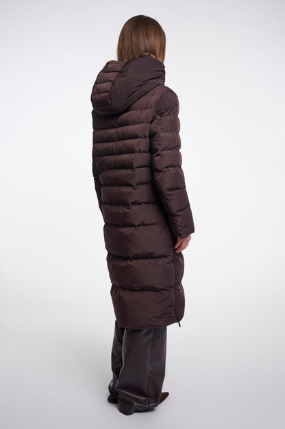 Long Padded Hooded Jacket