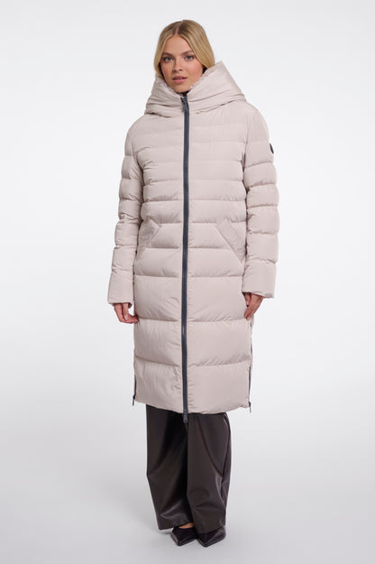 Long Padded Hooded Jacket