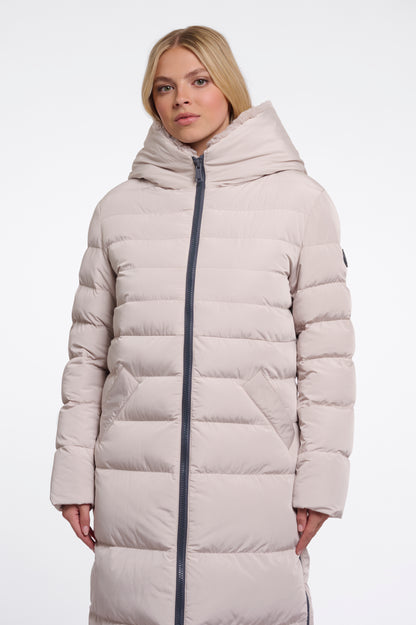 Long Padded Hooded Jacket