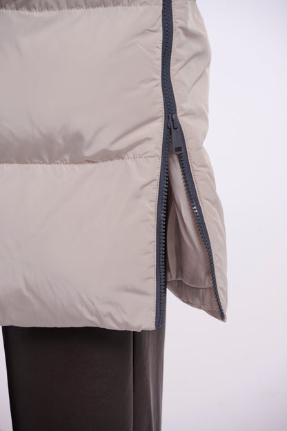 Long Padded Hooded Jacket