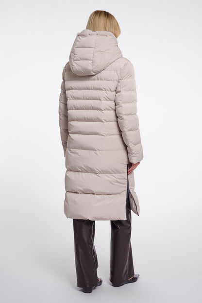 Long Padded Hooded Jacket