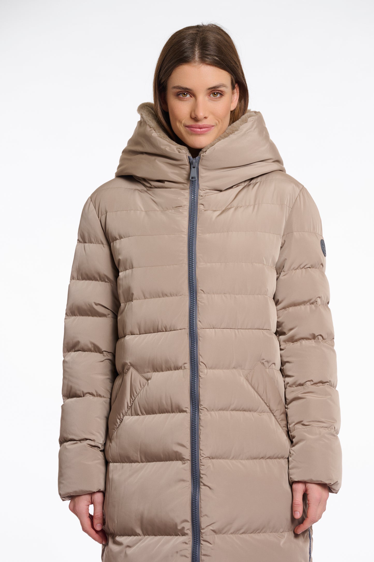 Long Padded Hooded Jacket