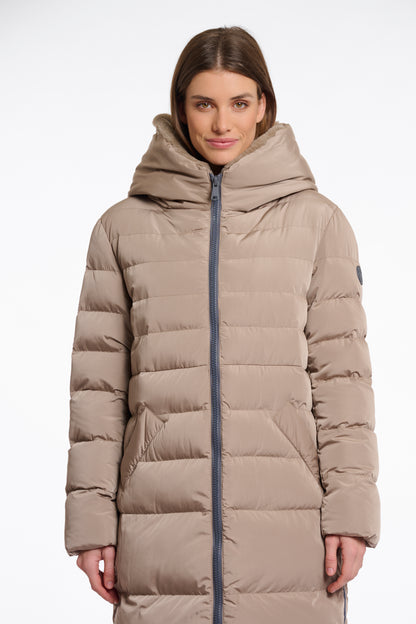 Long Padded Hooded Jacket