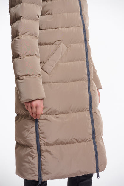 Long Padded Hooded Jacket