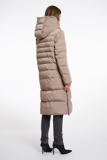 Long Padded Hooded Jacket