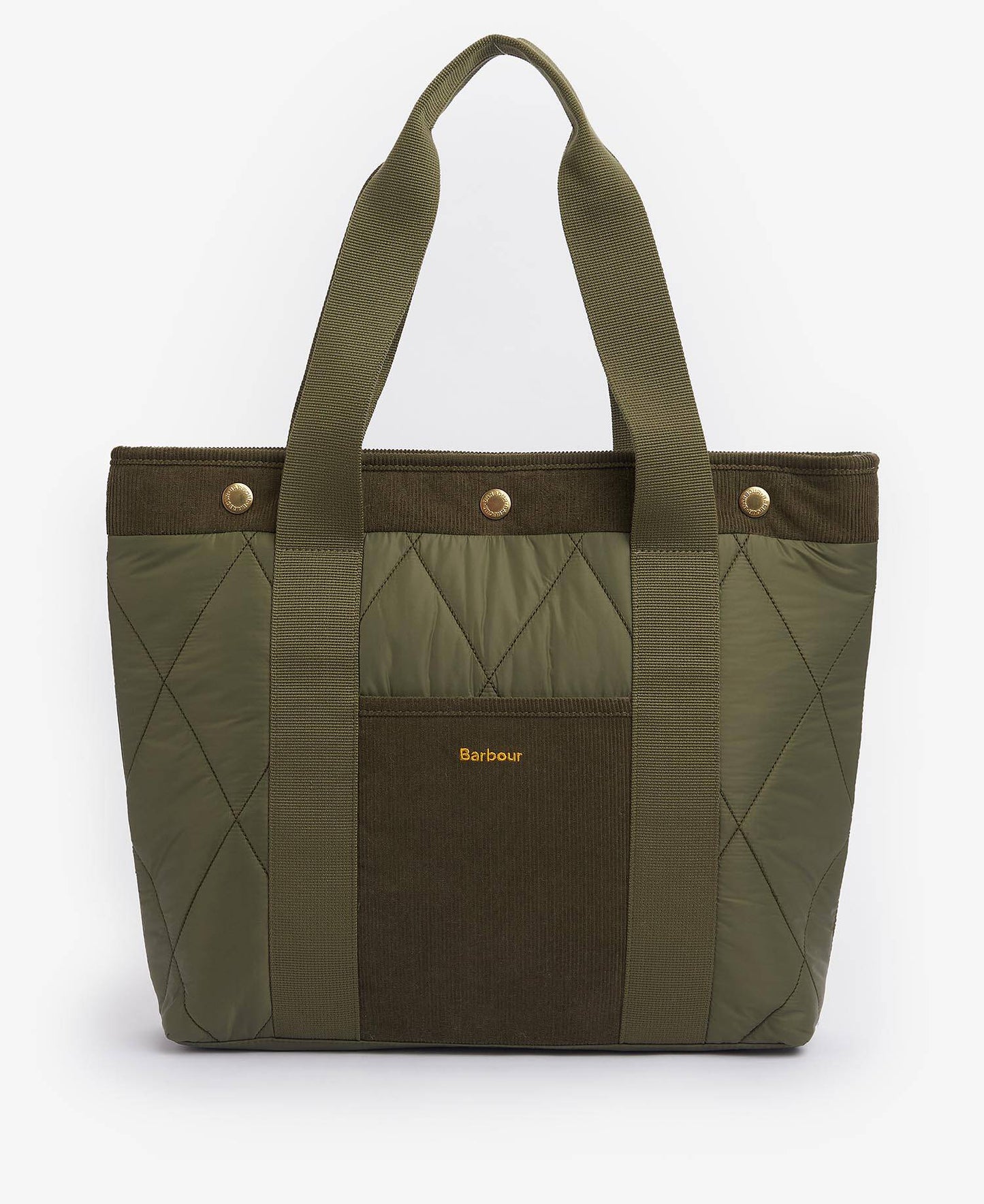 Healy Quilted Tote Bag - Olive