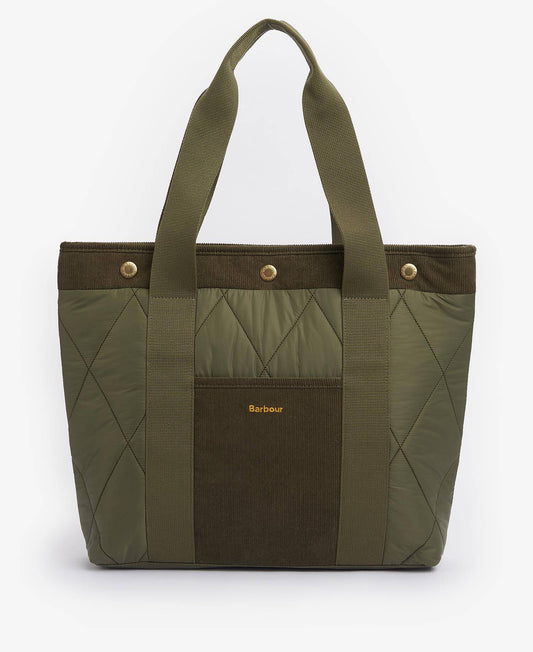 Healy Quilted Tote Bag - Olive