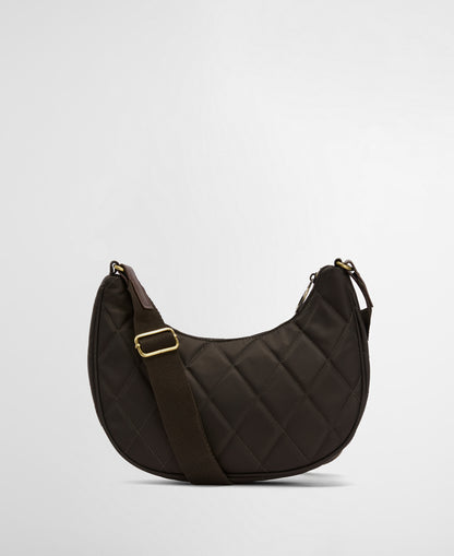 Quilted Sling Shoulder Bag (Olive)