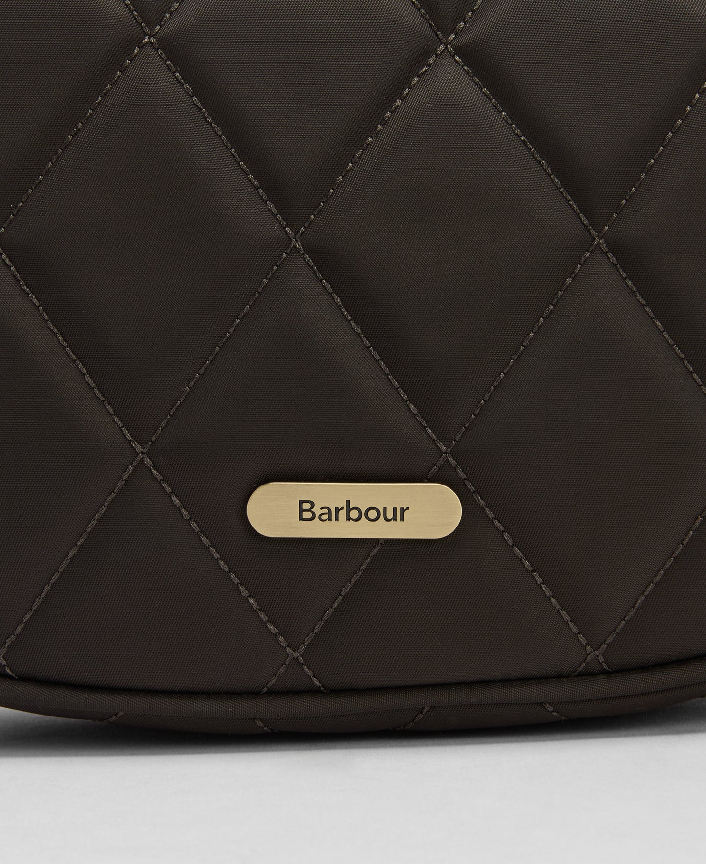 Quilted Sling Shoulder Bag (Olive)