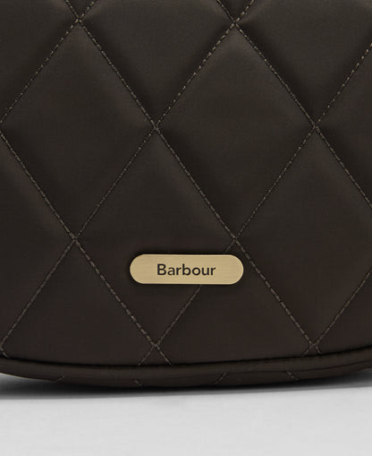 Quilted Sling Shoulder Bag (Olive)