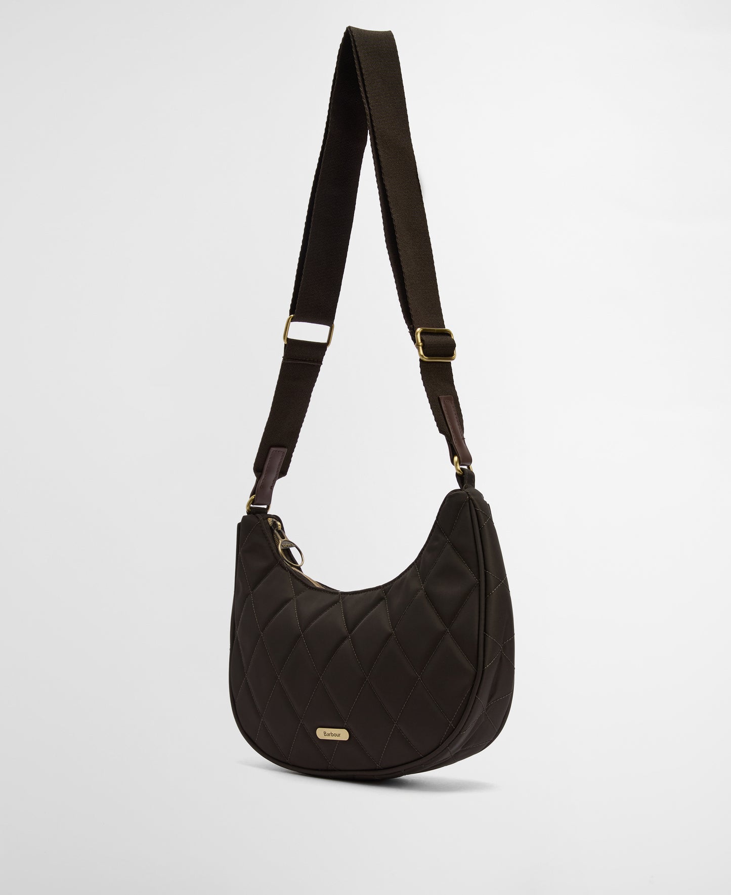 Quilted Sling Shoulder Bag (Olive)